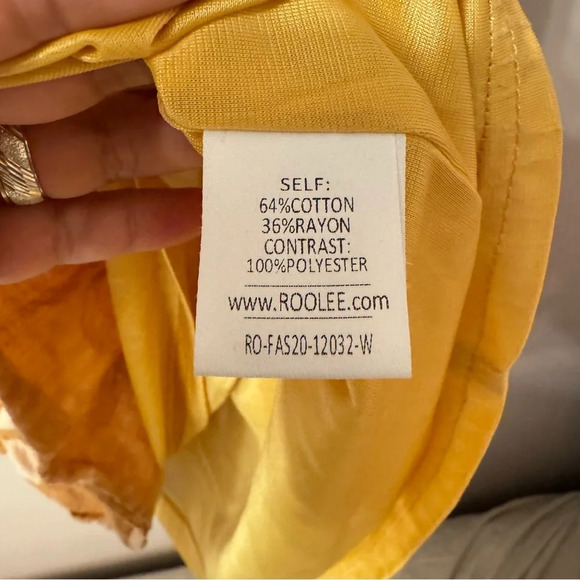 SOLD//Roolee Gwendolyn Polkadot Midi Dress Yellow Size S - Picture 4 of 7